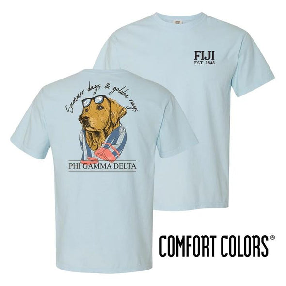 FIJI Blue Comfort Colors Retriever Tee | Phi Gamma Delta | Shirts > Short sleeve t-shirts