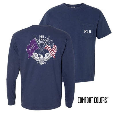FIJI Comfort Colors Navy Patriot tee | Phi Gamma Delta | Shirts > Short sleeve t-shirts