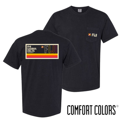 FIJI Comfort Colors Spectrum Black Short Sleeve Pocket Tee