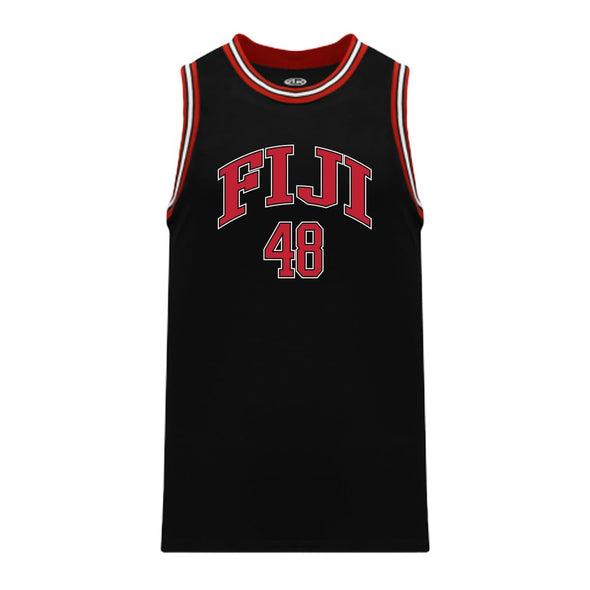 FIJI Black Basketball Jersey | Phi Gamma Delta | Shirts > Jerseys