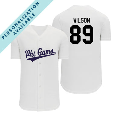 FIJI Personalized White Mesh Baseball Jersey