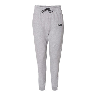 FIJI Heather Grey Contrast Joggers | Phi Gamma Delta | Pants > Sweatpants