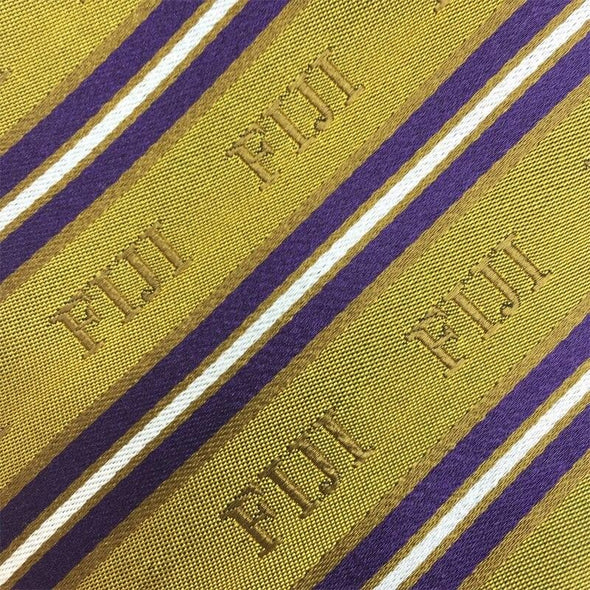 Sale! FIJI Gold and Purple Striped Silk Bow Tie | Phi Gamma Delta | Ties > Bow ties