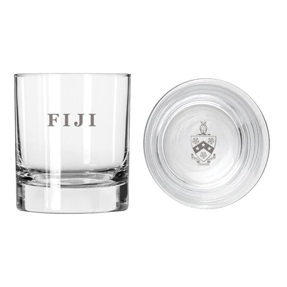 New! FIJI Fraternity Legacy Rocks Glass