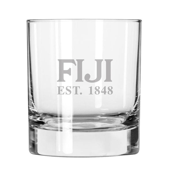 FIJI Engraved Glass | Phi Gamma Delta | Drinkware > 8 ounce glasses