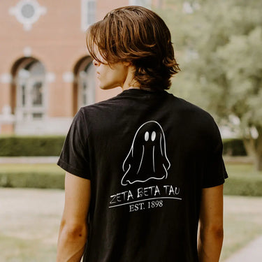 Limited Edition ZBT Black Ghost Short Sleeve Tee Zeta Beta Tau