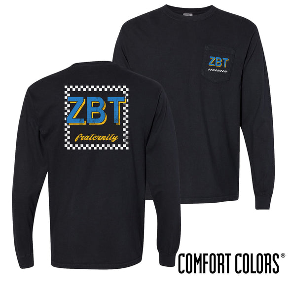 ZBT Comfort Colors Feeling Retro Black Long Sleeve Tee