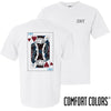ZBT Comfort Colors White King of Hearts Short Sleeve Tee | Zeta Beta Tau | Shirts > Short sleeve t-shirts