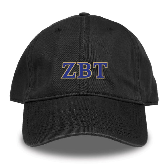 ZBT Black Hat | Zeta Beta Tau | Headwear > Billed hats