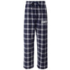ZBT Navy Plaid Flannel Pants | Zeta Beta Tau | Pajamas > Pajama bottom pants