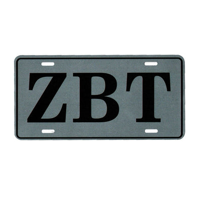 ZBT License Plate | Zeta Beta Tau | Car accessories > Decorative license plates