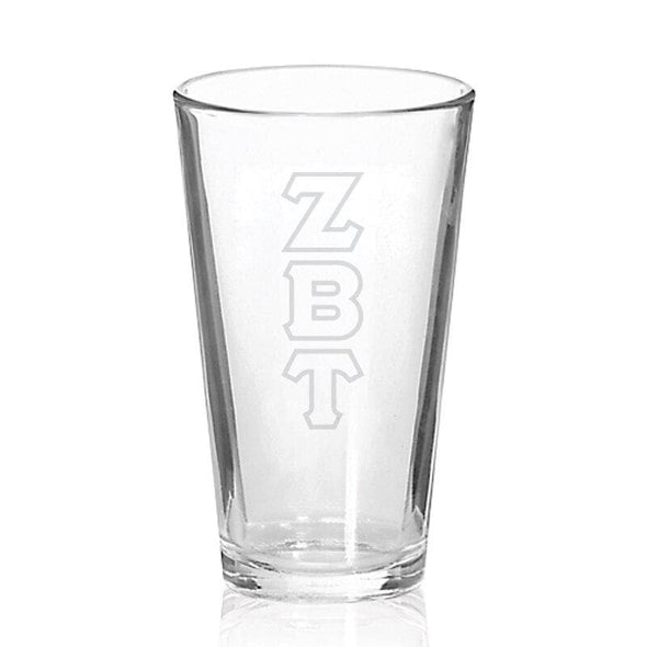ZBT Engraved Fellowship Glass | Zeta Beta Tau | Drinkware > 15 ounce glasses