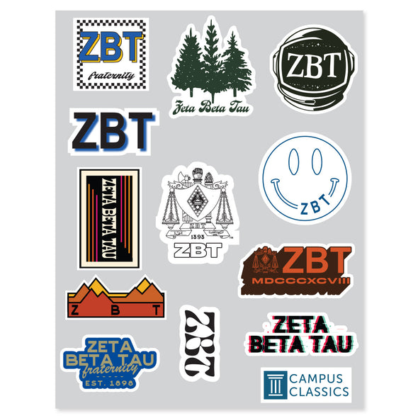 ZBT Retro Sticker Sheet