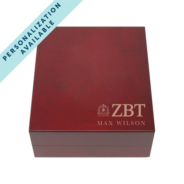 ZBT Fraternity Greek Letter Rosewood Box