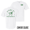 Sigma Pi Comfort Colors Happy Earth White Short Sleeve Tee