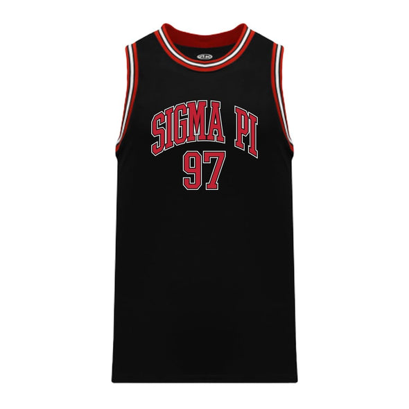 Sigma Pi Black Basketball Jersey | Sigma Pi | Shirts > Jerseys