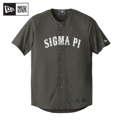 Sigma Pi New Era Graphite Baseball Jersey | Sigma Pi | Shirts > Jerseys