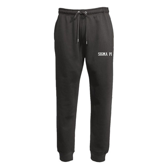 Sigma Pi Embroidered Varsity Joggers | Sigma Pi | Pants > Sweatpants