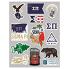 Sigma Pi Sticker Sheet | Sigma Pi | Promotional > Stickers