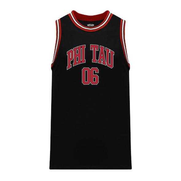 Phi Tau Black Basketball Jersey | Phi Kappa Tau | Shirts > Jerseys