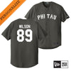 Phi Tau Personalized New Era Graphite Baseball Jersey | Phi Kappa Tau | Shirts > Jerseys