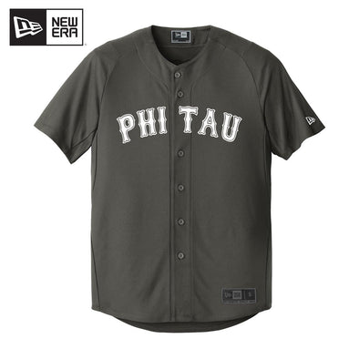 Phi Tau New Era Graphite Baseball Jersey | Phi Kappa Tau | Shirts > Jerseys