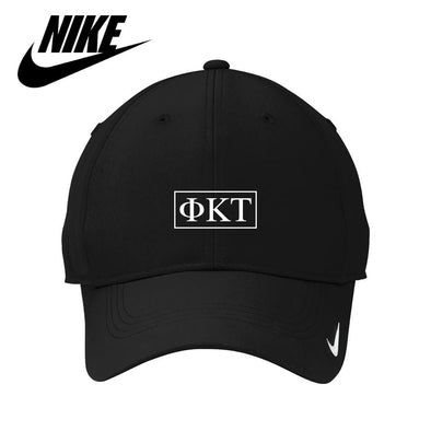 Phi Tau Black Nike Dri-FIT Performance Hat | Phi Kappa Tau | Headwear > Billed hats