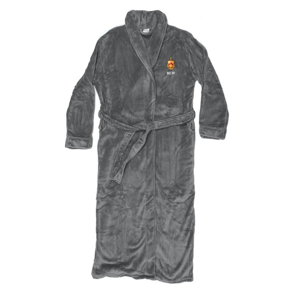 Phi Tau Personalized Charcoal Ultra Soft Robe | Phi Kappa Tau | Loungewear > Bath robes