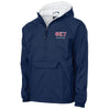 Phi Tau Personalized Charles River Navy Classic 1/4 Zip Rain Jacket | Phi Kappa Tau | Outerwear > Jackets