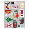 Phi Tau Sticker Sheet | Phi Kappa Tau | Promotional > Stickers