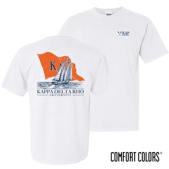 KDR Comfort Colors White Seafarer Short Sleeve Tee | Kappa Delta Rho | Shirts > Short sleeve t-shirts