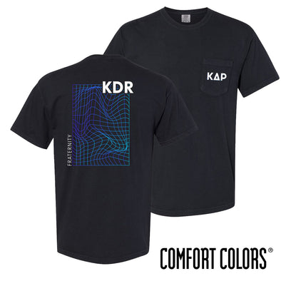 KDR Comfort Colors Neon Warp Short Sleeve Pocket Tee