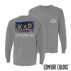 KDR Gray Comfort Colors Flag Long Sleeve Pocket Tee | Kappa Delta Rho | Shirts > Long sleeve t-shirts