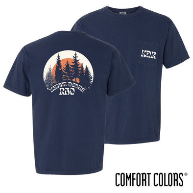 KDR Comfort Colors Navy Pine Short Sleeve Pocket Tee