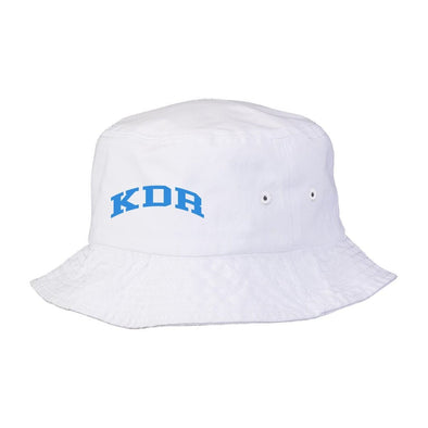 KDR Title White Bucket Hat | Kappa Delta Rho | Headwear > Bucket hats