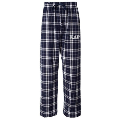 KDR Navy Plaid Flannel Pants | Kappa Delta Rho | Pajamas > Pajama bottom pants