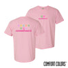 New! Delta Chi Comfort Colors Candy Hearts Short Sleeve Tee