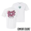 New! Delta Chi Comfort Colors Sweetheart White Short Sleeve Tee