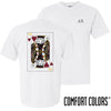 Delta Chi Comfort Colors White King of Hearts Short Sleeve Tee | Delta Chi | Shirts > Short sleeve t-shirts