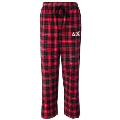 Delta Chi Red Plaid Flannel Pants | Delta Chi | Pajamas > Pajama bottom pants