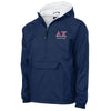 Delta Chi Personalized Charles River Navy Classic 1/4 Zip Rain Jacket | Delta Chi | Outerwear > Jackets
