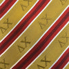 Sale! Delta Chi Gold and Red Striped Silk Tie | Delta Chi | Ties > Neck ties