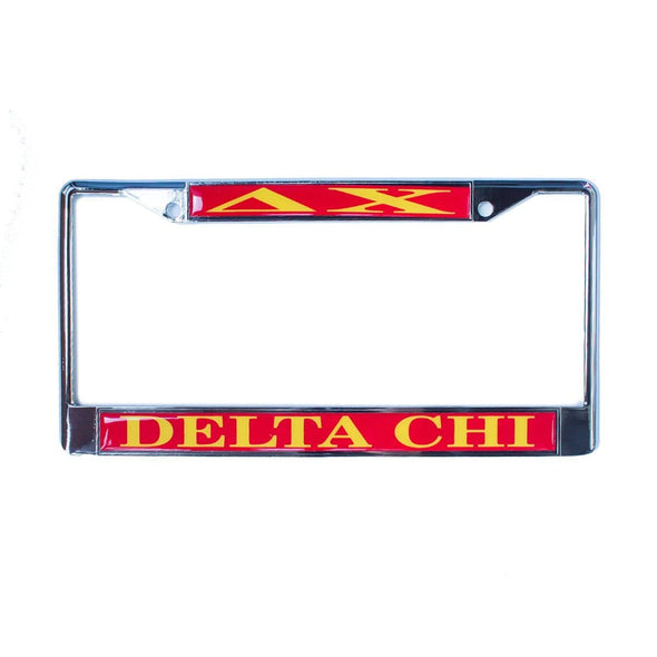 Delta Chi License Plate Frame | Delta Chi | Car accessories > License plate holders