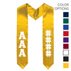 Chi Phi Pick Your Own Colors Graduation Stole | Chi Phi | Apparel > Stoles