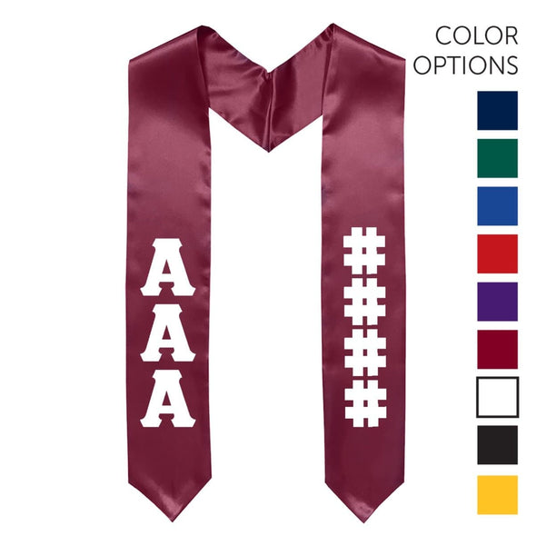 Delt Pick Your Own Colors Graduation Stole | Delta Tau Delta | Apparel > Stoles