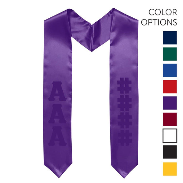 AGR Pick Your Own Colors Graduation Stole | Alpha Gamma Rho | Apparel > Stoles