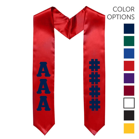 Sigma Pi Pick Your Own Colors Graduation Stole | Sigma Pi | Apparel > Stoles