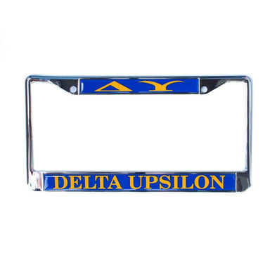 Delta Upsilon License Plate Frame | Delta Upsilon | Car accessories > License plate holders