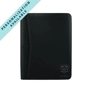 Delta Upsilon Zippered Crest Padfolio | Delta Upsilon | Office products > Padfolios