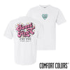 New! Chi Phi Comfort Colors Sweetheart White Short Sleeve Tee